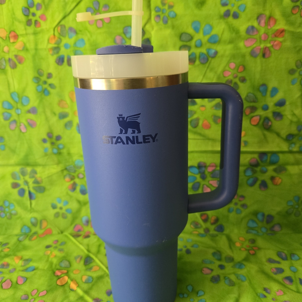 Stanley Blue Tumbler with Handle - Picture 1 of 5